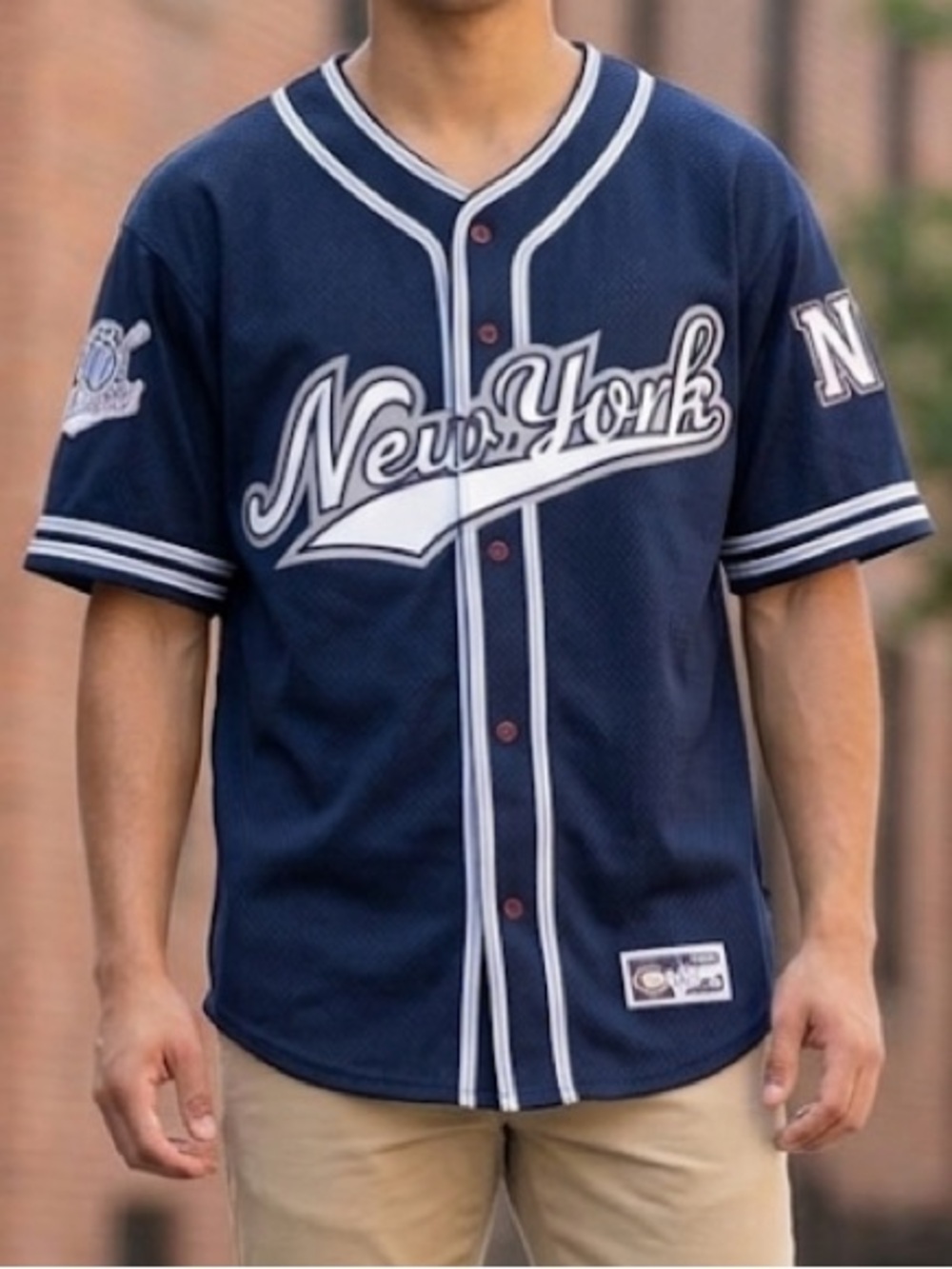 COLOSSEUM  XL AUTHENTIC BASEBALL SPORT NEW YORK JERSEY SHIRT